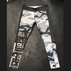 Reebok camo and graphic tights